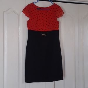 Red and Black Polka Dot Dress 🐞